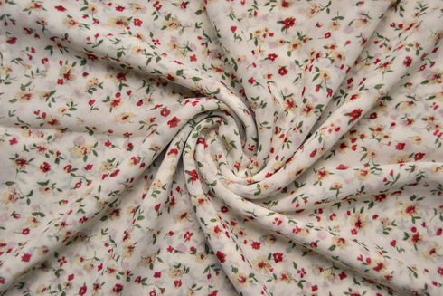 Georgette Floral Print - Off-White